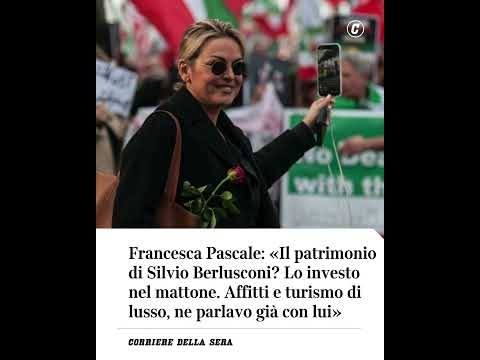 Francesca Pascale: “Il patrimonio di Berlusconi lo investo nel mattone”
