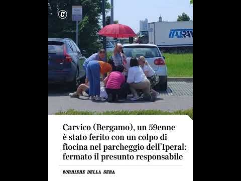 Carvico (Bergamo): 59enne ferito con un colpo di fiocina nel parcheggio del supermercato