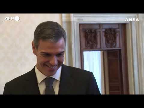 Papa Leone XIV riceve il premier spagnolo Sa’nchez in Vaticano