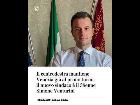 Il centrodestra mantiene Venezia già al primo turno: il nuovo sindaco è Simone Venturini