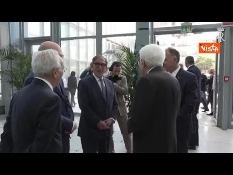 Standing ovation per Mattarella al suo arrivo all’Assemblea di Confindustria