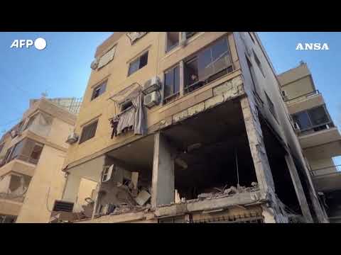 Devastazione e macerie: le conseguenze dell’attacco israeliano a sud di Beirut