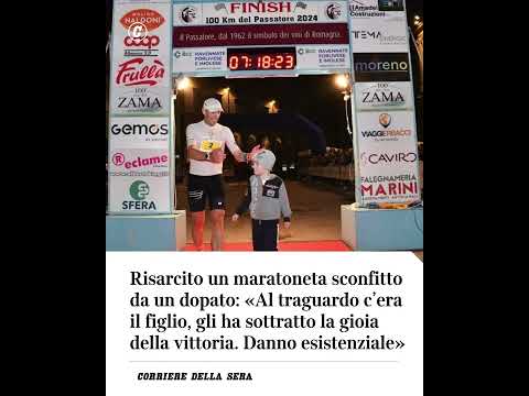Risarcito maratoneta battuto da un dopato: “Sottratta la gioia della vittoria. Danno esistenziale”