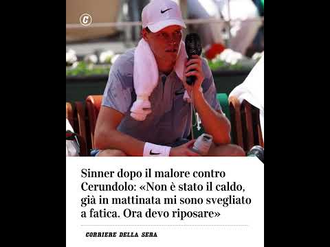 Sinner dopo il malore contro Cerundolo: “Non è stato il caldo, già in mattinata mi sono…