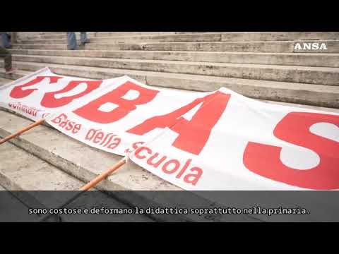 Cobas in presidio di protesta sotto al Ministero dell’istruzione