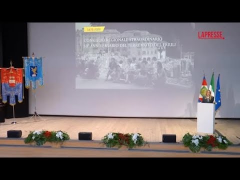 Sisma Friuli, Meloni: «Protezione civile italiana punto riferimento internazionale»
