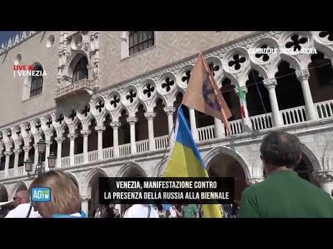 Biennale, manifestazione anti-Russia