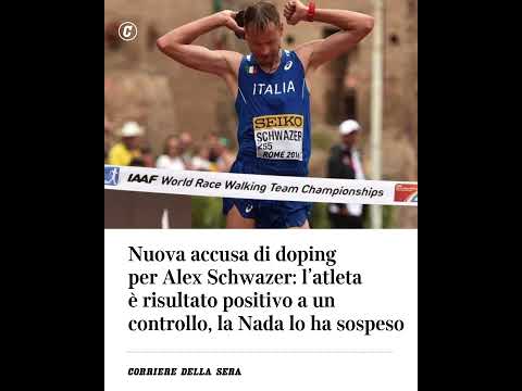 Nuova accusa di doping per Alex Schwazer risultato positivo a un controllo, sospeso dalla Nada