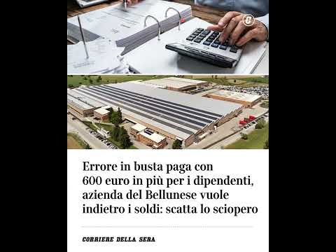 Errore in busta paga con 600 euro in più per tutti i dipendenti, l’azienda vuole indietro i soldi