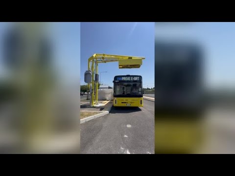 Ebrt Bergamo, le prove su strada del nuovo bus elettrico per Dalmine e Verdellino