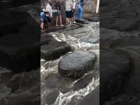 Pompei, violento acquazzone si abbatte sugli scavi