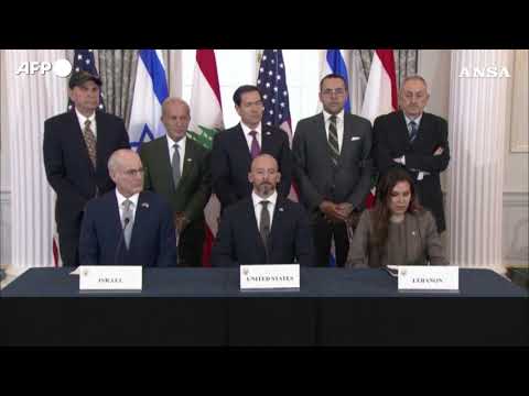 Libano, Israele e Usa firmano un accordo quadro trilaterale a Washington