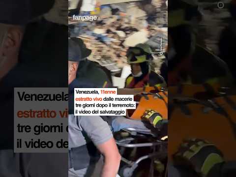 Venezuela, 11enne estratto vivo dalle macerie tre giorni dopo il terremoto: il video del salvataggio
