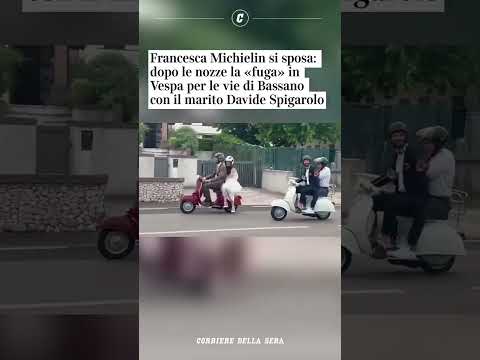 Francesca Michielin si sposa, dopo le nozze la “fuga” in Vespa per le vie di Bassano con il marito…