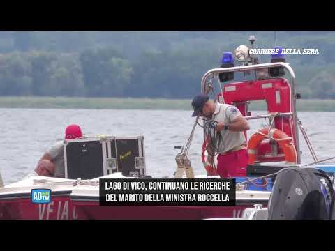 Le ricerche del marito della ministra Roccella nel lago di Vico