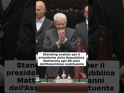 Standing ovation per il presidente Mattarella agli 80 anni dell’Assemblea costituente