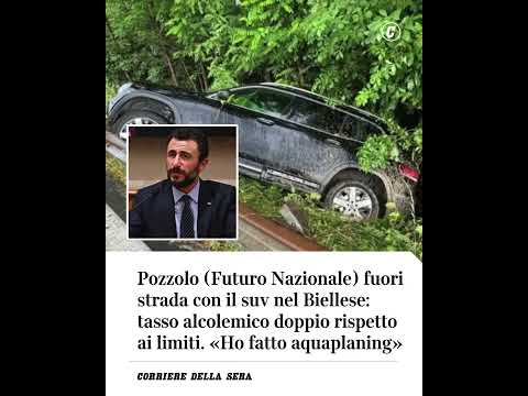 Pozzolo (Futuro Nazionale) fuori strada con il suv nel Biellese: tasso alcolemico doppio rispetto…