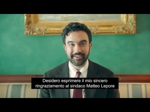 Il sindaco di New York ringrazia Bologna per la Turrita d’oro, il video: «Zanardi, Dozza e Zanghe…
