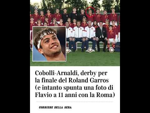 Cobolli-Arnaldi, derby per la finale del Roland Garros (e spunta una foto di Flavio a 11 anni…
