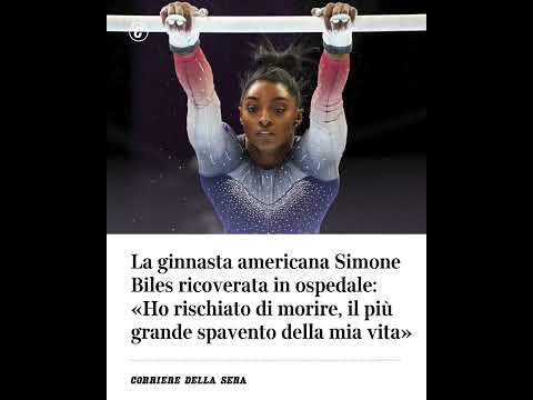 La ginnasta americana Simone Biles ricoverata in ospedale: “Ho rischiato di morire”