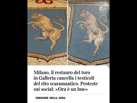 Milano, il restauro del toro in Galleria cancella i testicoli del rito scaramantico. Proteste