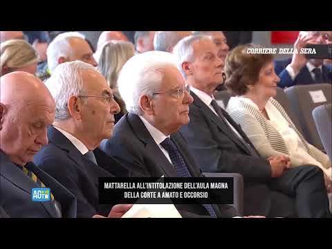 Mattarella all’intitolazione dell’aula a Amato e Occorsio