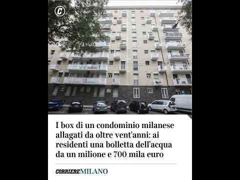 I box di un condominio milanese allagati da oltre vent’anni: ai residenti una bolletta da 1.700.000€