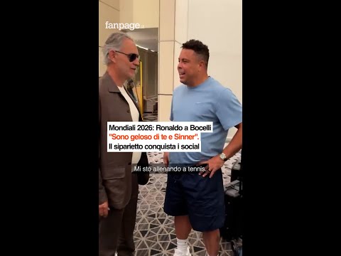 Mondiali 2026: Ronaldo a Bocelli, “Sono geloso di te e Sinner”. Il siparietto conquista i social