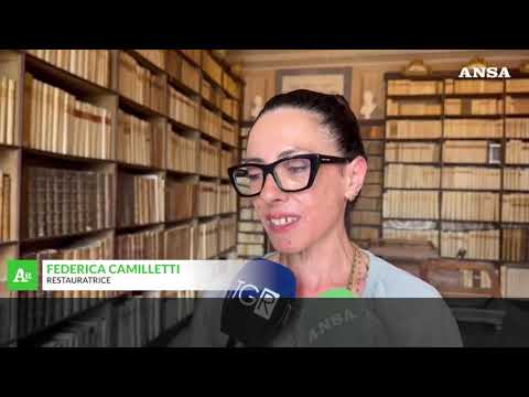 Casa Leopardi a Recanati, scoperto affresco databile tra ‘500-‘600 in Biblioteca