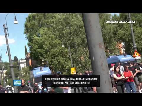 Roma, “Remigrazione e Conquista” e contromanifestazione delle sinistre