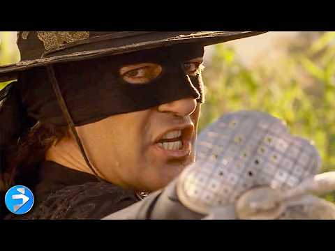 Antonio Banderas contro banditi, spadaccini e assassini | Le Scene Più Epiche | La Leggenda di Zorro
