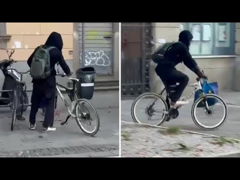 Bergamo, furto di bicicletta in diretta: i testimoni inseguono il ladro per mezza città ma fugge