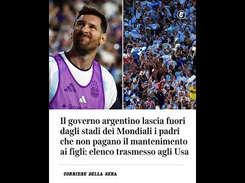 Governo argentino lascia fuori dagli stadi dei Mondiali i padri che non pagano mantenimento ai figli