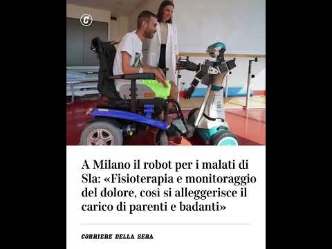 A Milano il robot per i malati di Sla: fa fisioterapia e monitora il dolore