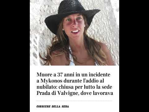Muore a 37 anni in un incidente a Mykonos durante l’addio al nubilato