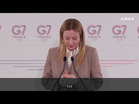 Meloni: “Soddisfatta del G7, convergenze non scontate un’ottima notizia”
