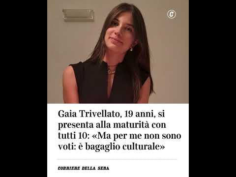 Gaia Trivellato, 19 anni, si presenta alla maturità con tutti 10: “Per me è bagaglio culturale”