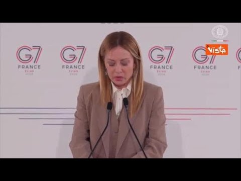 Meloni al G7: Fatto un ottimo lavoro in un momento complesso dello scenario internazionale