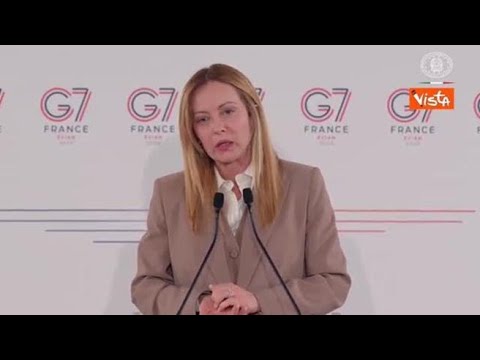 Meloni al G7: Con Trump rapporto immutato, abbiamo carattere forte