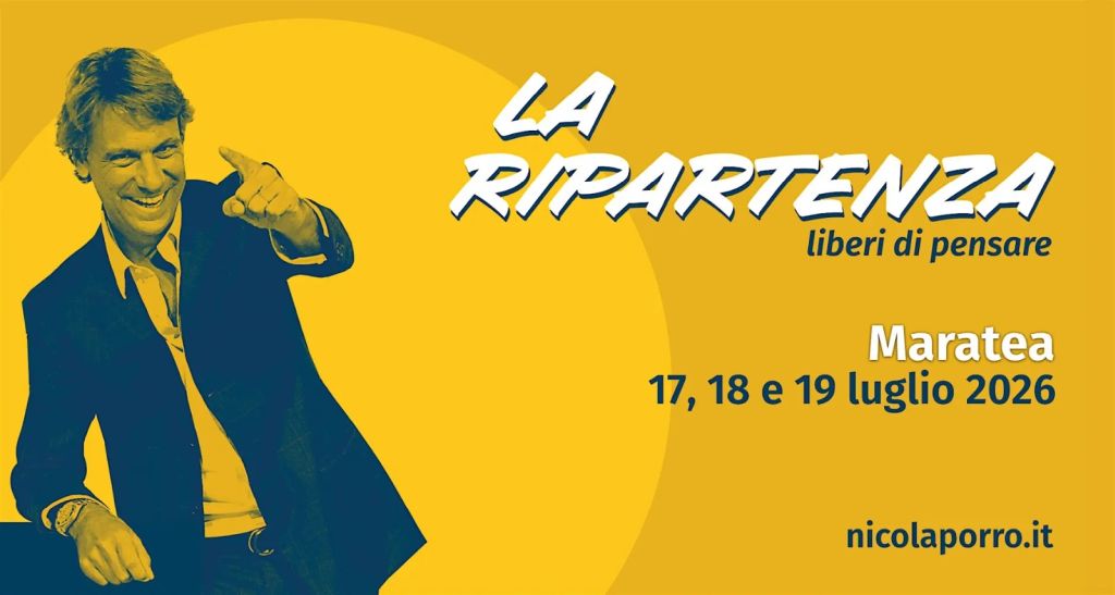 “LaRipartenza, liberi di pensare”, dal 17 al 19 luglio a Maratea l’11^ edizione