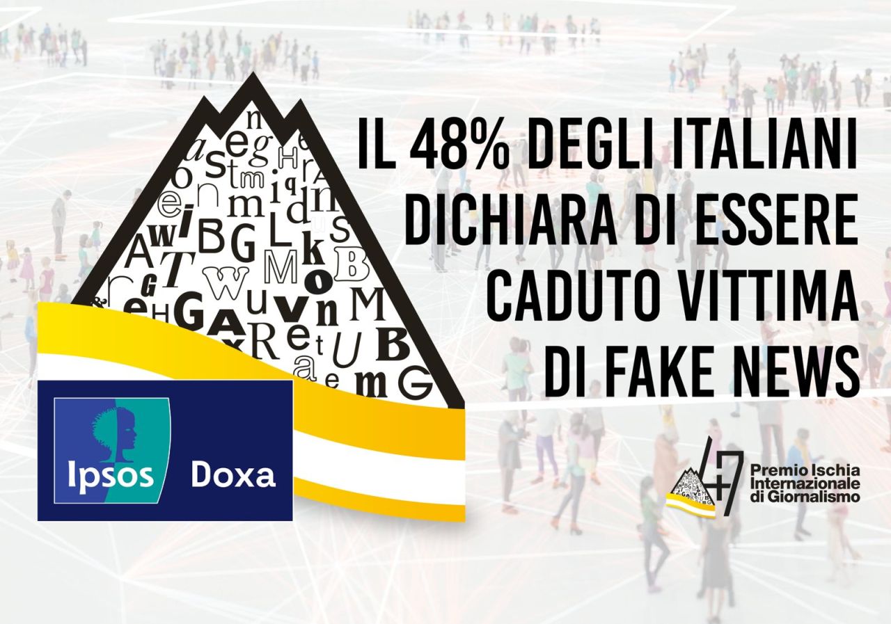 Al Premio Ischia i risultati Ipsos Doxa, il 48% degli italiani vittima di fake news