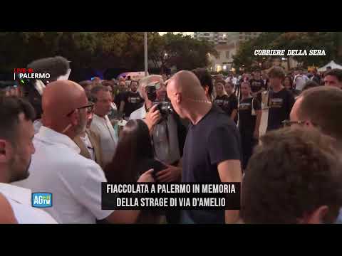Palermo, fiaccolata verso via D’Amelio