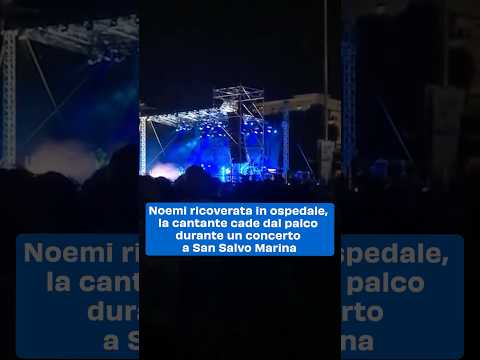 Noemi ricoverata in ospedale, la cantante cade dal palco durante un concerto