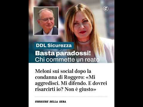 Meloni sui social dopo la condanna di Rogero: Mi aggredisci. Mi difendo. E dovrei risarcire io?”
