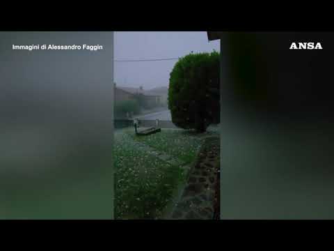 Maltempo: violenta grandinata a Gonzaga, nel mantovano