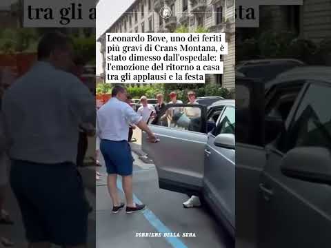 Leonardo Bove, uno dei feriti più gravi di Crans-Montana, è stato dimesso dall’ospedale