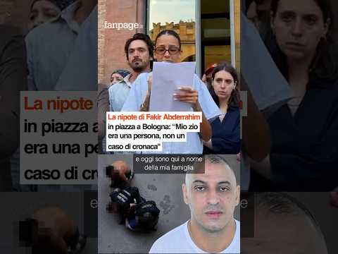 La nipote di Fakir Abderrahim in piazza a Bologna: “Mio zio era una persona, non un caso di cronaca”