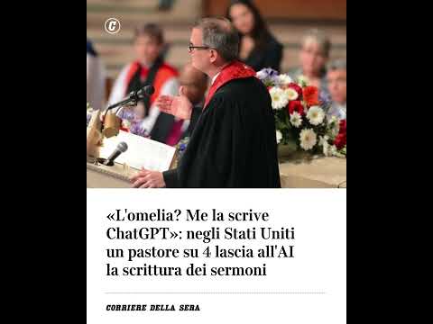 “L’omelia? Me la scrive ChatGPT”: negli USA un pastore su 4 lascia all’AI la scrittura dei sermoni