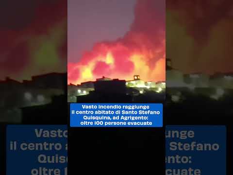 Vasto incendio a Santo Stefano Quisquina, ad Agrigento