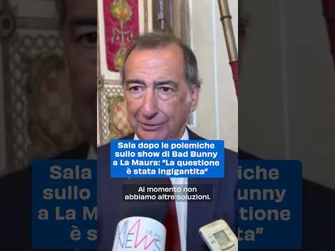 Il sindaco Sala risponde dopo le polemiche sullo show di Bad Bunny